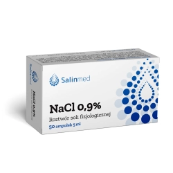 Sól fizjologiczna NaCl 0,9% SALINMED 50 x 5 ml ampułki