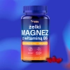 Triggy Żelki Magnez + Witamina B6 o smaku malinowym, 60 szt.