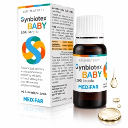 Synbiotex Baby LGG Krople 7 ml od 1 Miesiąca Życia Synbiotex Baby LGG Krople 7 ml od 1 Miesiąca Życia