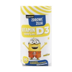 Minionki Vitamin D3 1000 Żelki dla dzieci Minionki Vitamin D3 1000 Żelki dla dzieci