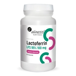 Aliness Lactoferrin LFS 95% 100 mg x 60 kapsułek Aliness Lactoferrin LFS 95% 100 mg x 60 kapsułek
