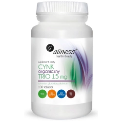 Aliness Cynk Organiczny Trio 15 mg tabletki 100 szt.