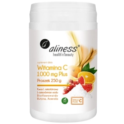 Aliness Witamina C 1000 Plus Proszek 250 g (z miarką) Aliness Witamina C 1000 Plus Proszek 250 g (z miarką)