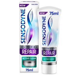 Sensodyne Clinical Repair Active Clean, pasta do zębów nadwrażliwych, 75 ml
