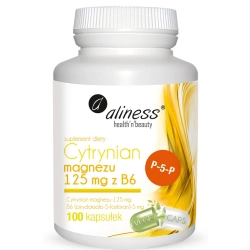 Aliness Magnez Cytrynian + Potas + B6 100 kapsułek