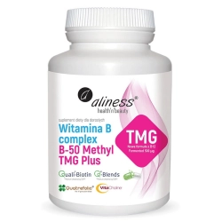Aliness Witamina B Complex B-50 Methyl TMG Plus 100 kapsułek