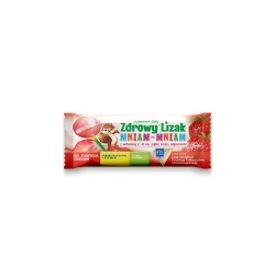 Zdrowy Lizak Mniam-mniam, smak truskawkowy , 1 sztuka