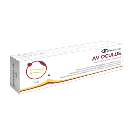 AV Oculus, maść z D-panthenolem i witaminą A + E do pielęgancji i ochrony skóry powiek, 10 g