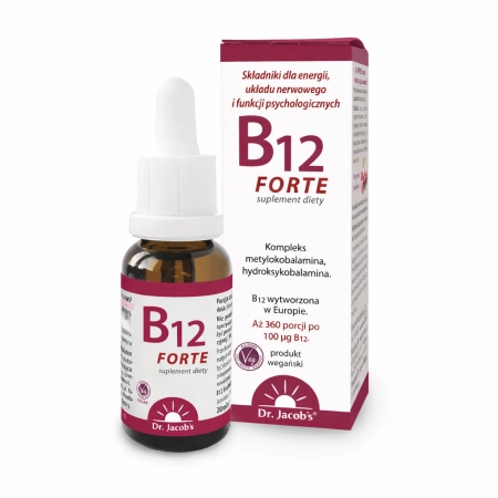 Witamina B12 forte krople Dr Jacob’s 20 ml