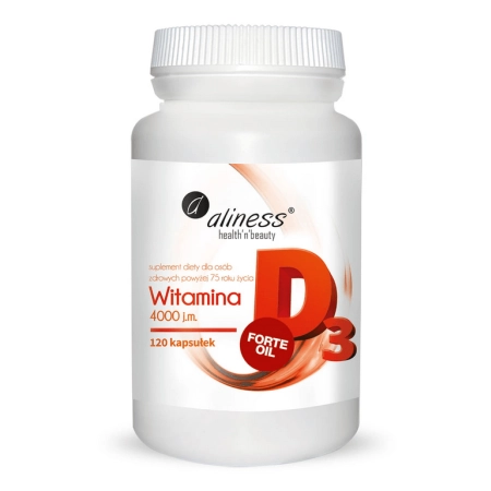 Aliness Witamina D3 Forte 4000 IU 120 kapsułek