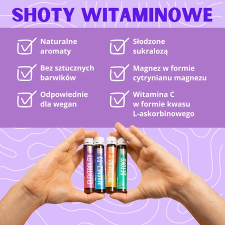 Elektrolity shot Triggy 25 ml magnez potas bez cukru