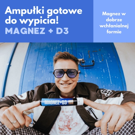 Triggy Vitamin Shot Magnez + D3 25ml, smak poziomkowy