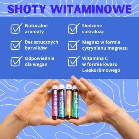 Triggy Vitamin Shot Magnez + D3 25ml, smak poziomkowy