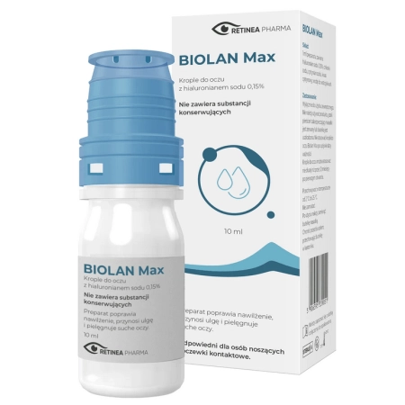 Biolan Max krople do oczu, roztwór 0,15%, 10ml