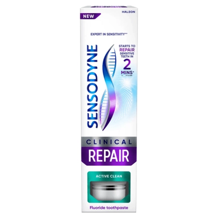 Sensodyne Clinical Repair Active Clean, pasta do zębów nadwrażliwych, 75 ml