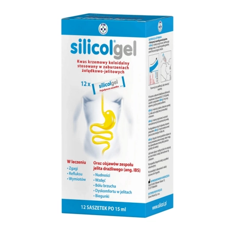 Silicolgel, żel doustny, 15 ml x 12 saszetek