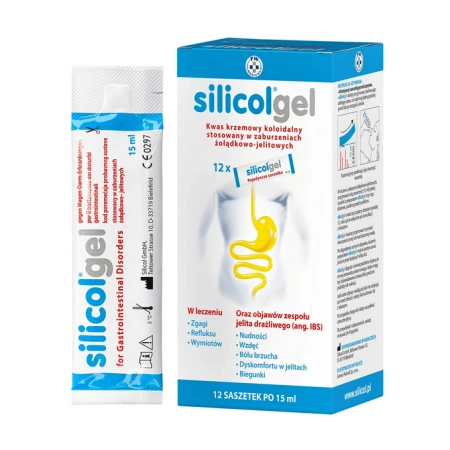 Silicolgel, żel doustny, 15 ml x 12 saszetek