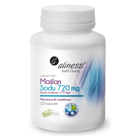 Aliness Maślan Sodu 720 mg 100 kapsułek jelita mikroflora