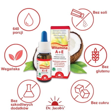 Witamina A+E krople Dr Jacob’s 20 ml