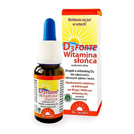 Witamina D3 forte krople Dr Jacob’s 20 ml