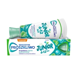 Sensodyne Proszkliwo Junior – delikatna pasta do zębów 6–12 lat, 75 ml
