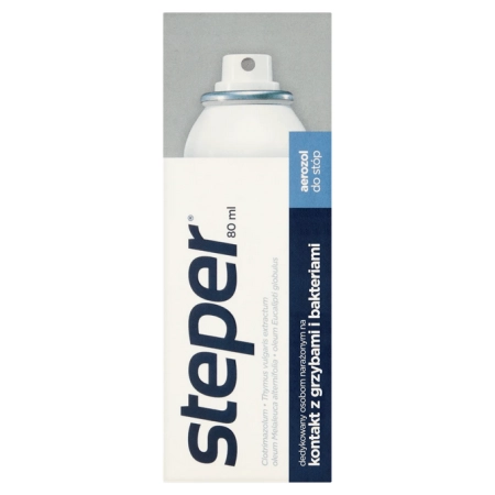 Steper, przeciwgrzybiczy aerozol do stóp i paznokci, 80 ml
