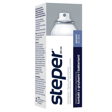 Steper, przeciwgrzybiczy aerozol do stóp i paznokci, 80 ml