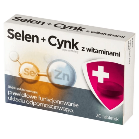Selen + cynk z witaminami, 30 tabletek