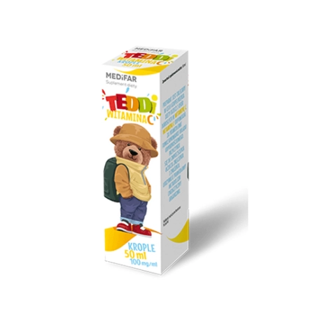 Teddi Witamina C w kroplach dla dzieci 50 ml