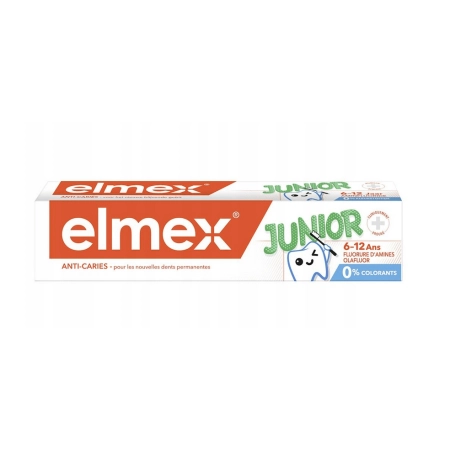 Elmex Junior Przeciw Próchnicy 6–12 lat pasta do zębów 75 ml