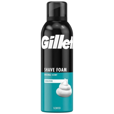 Gillette pianka do golenia Sensitive 200 ml