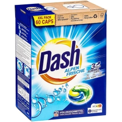 Dash Kapsułki do Prania Alpen Frische 60 szt Uniwersalne