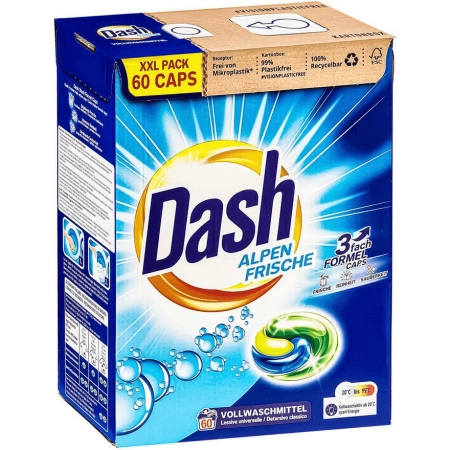 Dash Kapsułki do Prania Alpen Frische 60 szt Uniwersalne