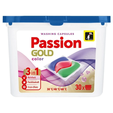 Kapsułki do prania Passion Gold 30 caps 3in1 Color ochrona kolorów