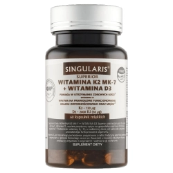 Singularis Witamina K2 MK-7 + D3 2000 IU 60 kapsułek