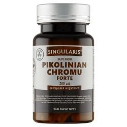 Singularis Pikolinian Chromu Forte 200 µg 60 kapsułek Singularis Pikolinian Chromu Forte 200 µg 60 kapsułek