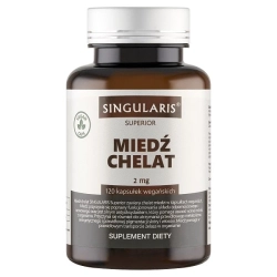Singularis Chelat Miedzi 2 mg 120 kapsułek Singularis Chelat Miedzi 2 mg 120 kapsułek