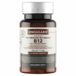 Witamina B12 Metylokobalamina 990 µg Singularis 60 kapsułek
