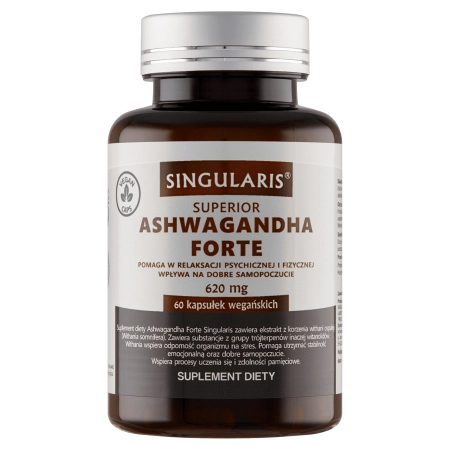 Singularis Ashwagandha Forte 620 mg 60 kapsułek wegańskich