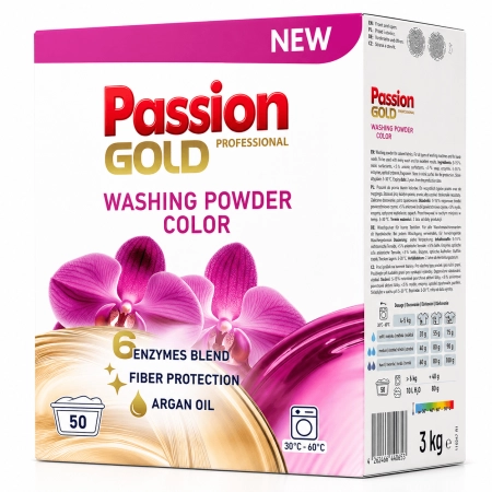 Proszek do prania kolorów Passion Gold Color 50 prań 3 kg