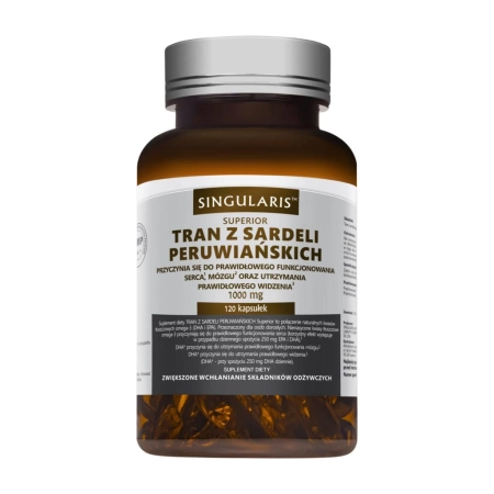 Tran z Sardeli Peruwiańskich Singularis 1000 mg 120 kapsułek