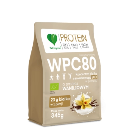 Białko serwatkowe WPC 80 Wanilia BIO 345 g Aliness