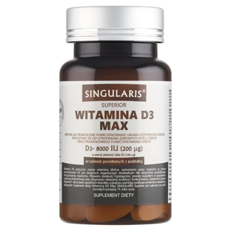 Singularis Witamina D3 Max 8000 IU 60 tabletek