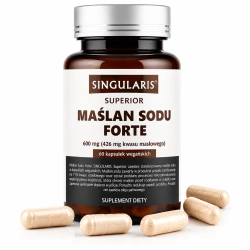 Maślan sodu forte Singularis 600 mg 60 kapsułek