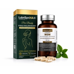 Kwas hialuronowy do picia Singularis LubriSyn HA+ Beauty 340 ml + MSM
