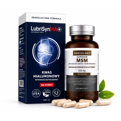 Kwas hialuronowy na stawy Singularis LubriSyn HA+ 340 ml + MSM