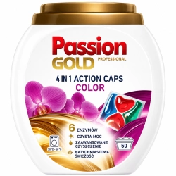 Kapsułki do prania uniwersalne Passion Gold 4w1 Professional 50 szt.