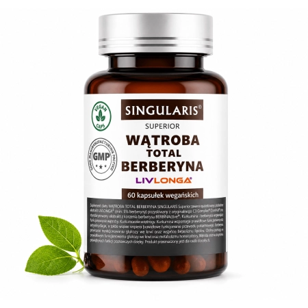 Wątroba Total Berberyna Singularis 60 kapsułek