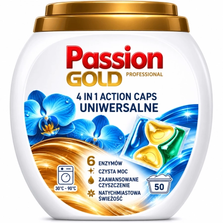 Kapsułki do prania uniwersalne Passion Gold 4w1 Universal 50 szt.