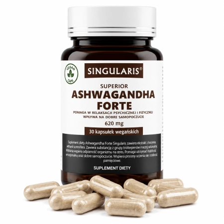Ashwagandha Forte 620 mg 30 kapsułek Singularis